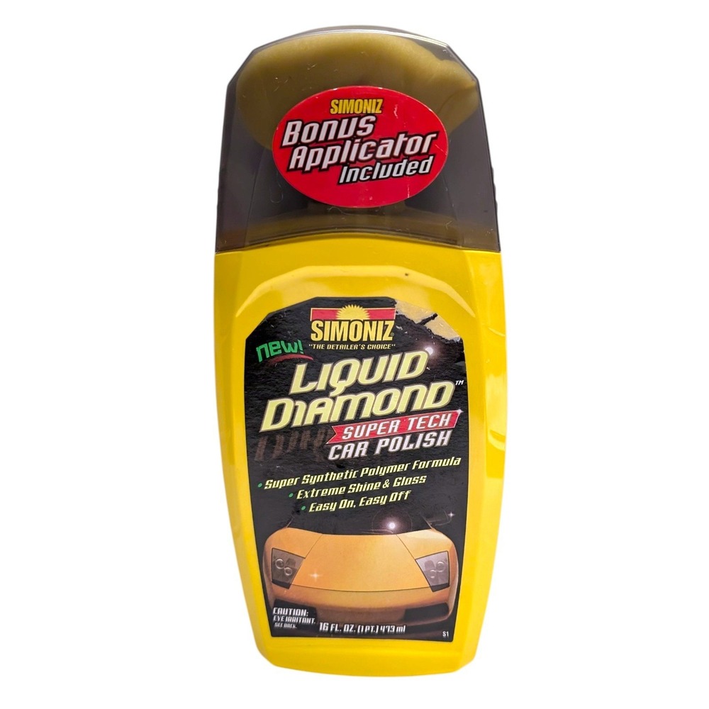 Simoniz Liquid Diamond Super Tech Car Polish 16 fl oz Bonus Applicator